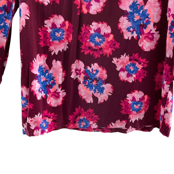 Crazy 8 Floral Long Sleeve Blouse Girls XL 14 - Picture 5 of 8